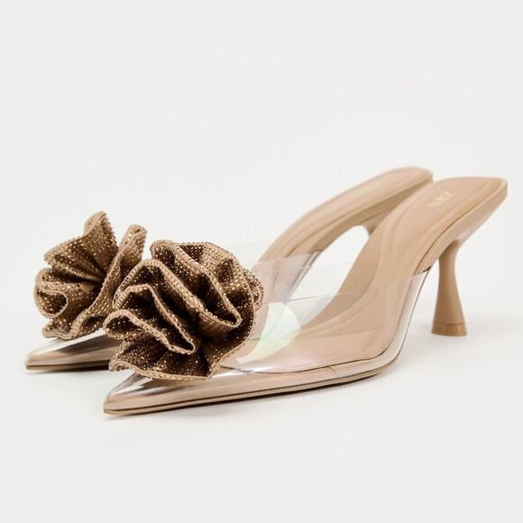ZARA Embellished Heels NWT - Picture 10 of 13